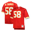 Blackjersey KC.Chiefs #58 Derrick Thomas Player Red Mitchell & Ness 1994 Throwback Retired Stitched Jerseys