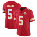 Blackjersey KC.Chiefs #5 Mansoor Delane Player Red Limited Vapor Untouchable Home Game Stitched Jerseys