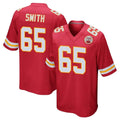 Blackjersey KC.Chiefs #65 Trey Smith Player Red Home Game Stitched Jerseys
