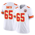 Blackjersey KC.Chiefs #65 Trey Smith Player White Limited Vapor F.U.S.E. Home Game Stitched Jerseys