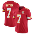 Blackjersey KC.Chiefs #7 Harrison Butker Player Red Limited Vapor Untouchable Home Game Stitched Jerseys