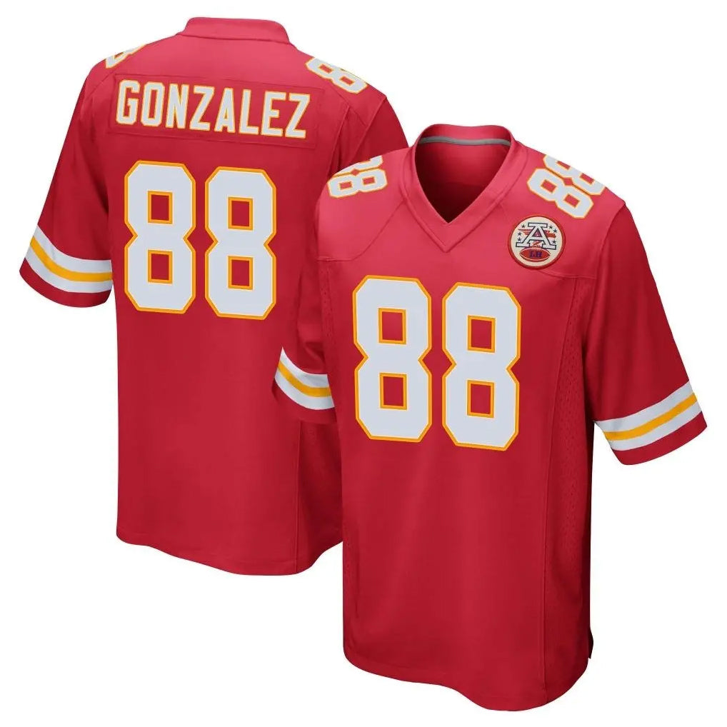 Blackjersey KC.Chiefs #88 Tony Gonzalez Player Red Home Game Stitched Jerseys
