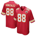 Blackjersey KC.Chiefs #88 Tony Gonzalez Player Red Home Game Stitched Jerseys
