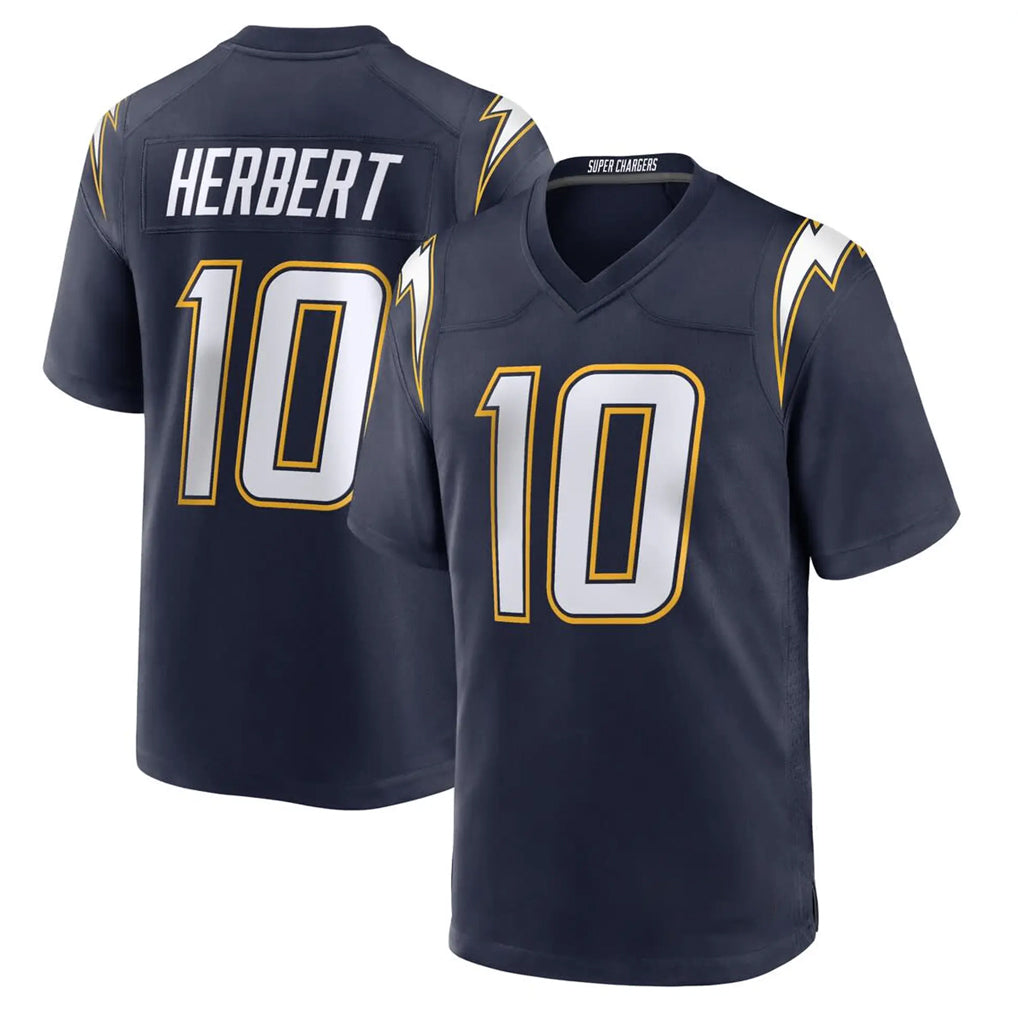 Blackjersey LA.Chargers #10 Justin Herbert Player Navy Alternate Home Game Stitched Jerseys