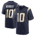 Blackjersey LA.Chargers #10 Justin Herbert Player Navy Alternate Home Game Stitched Jerseys