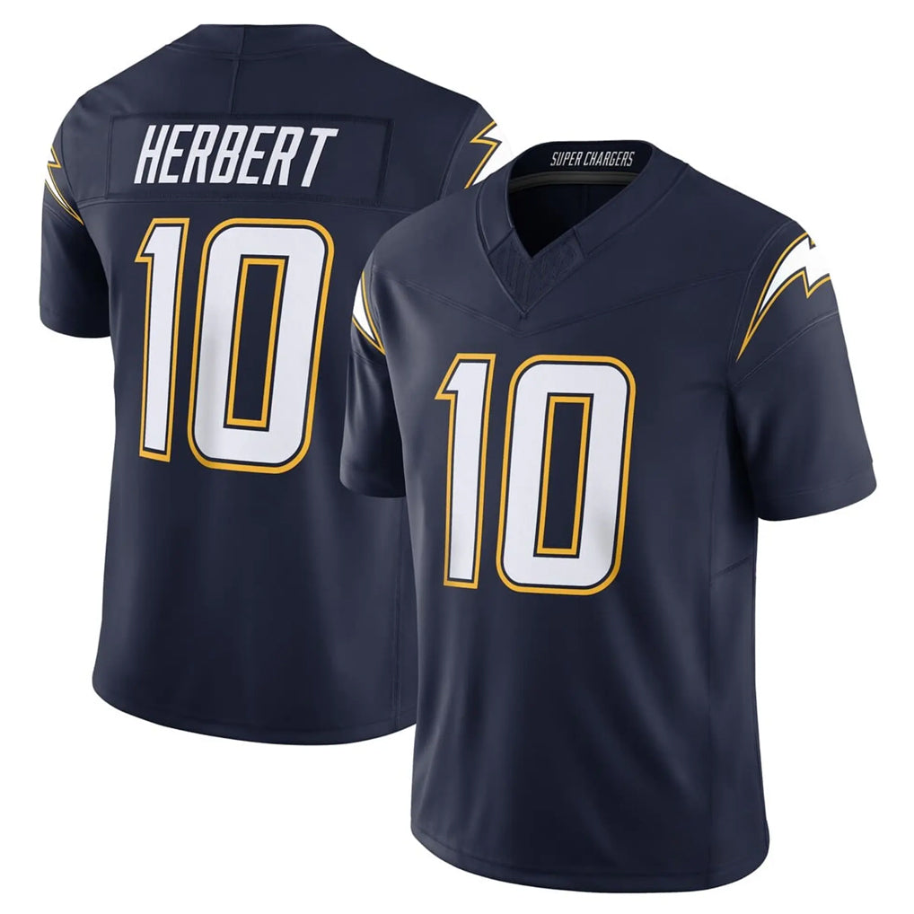 Blackjersey LA.Chargers #10 Justin Herbert Player Navy Vapor F.U.S.E. Limited Home Game Stitched Jerseys