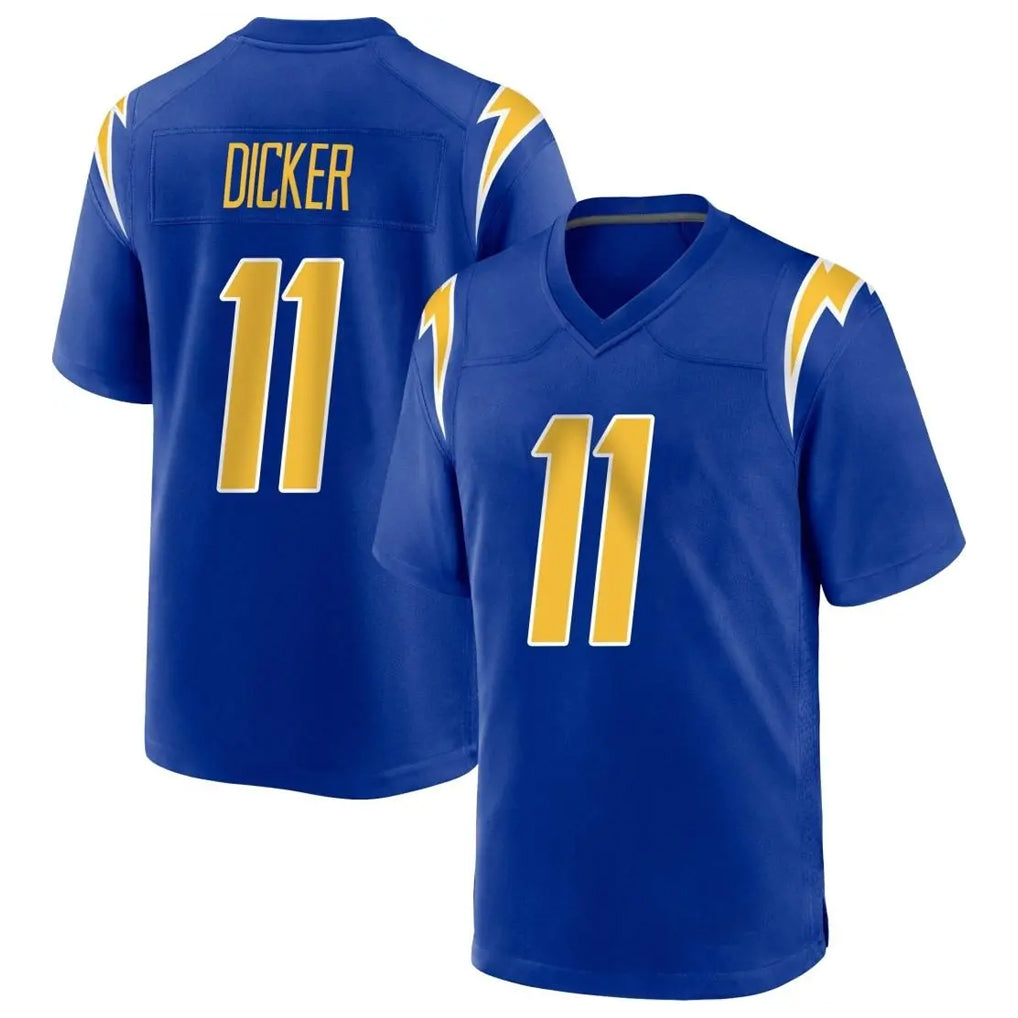 Blackjersey LA.Chargers #11 Cameron Dicker Player Royal Home Game Stitched Jerseys