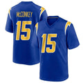 Blackjersey LA.Chargers #15 Ladd McConkey Player Royal Home Game Stitched Jerseys