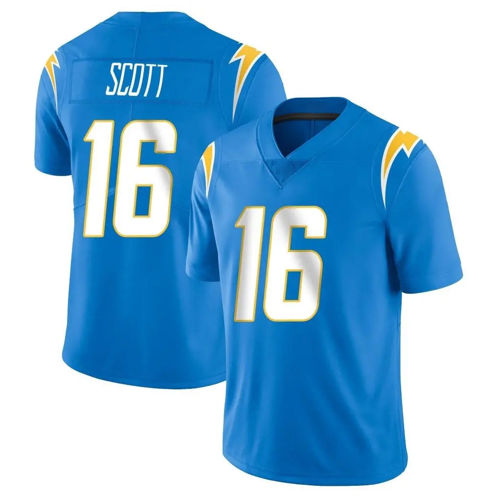 Blackjersey LA.Chargers #16 J.K. Scott Player Blue Limited Vapor Untouchable Home Game Stitched Jerseys