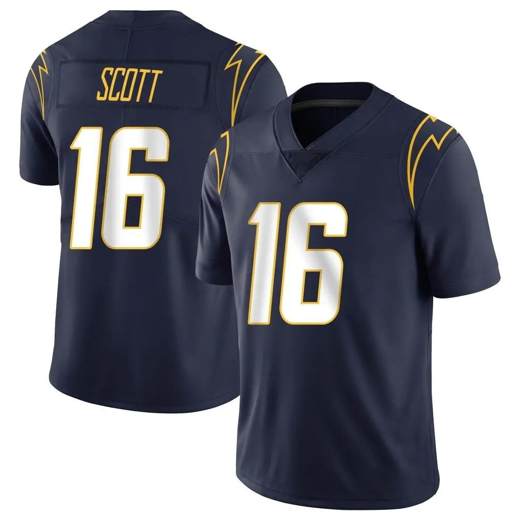 Blackjersey LA.Chargers #16 J.K. Scott Player Navy Limited Vapor Untouchable Home Game Stitched Jerseys