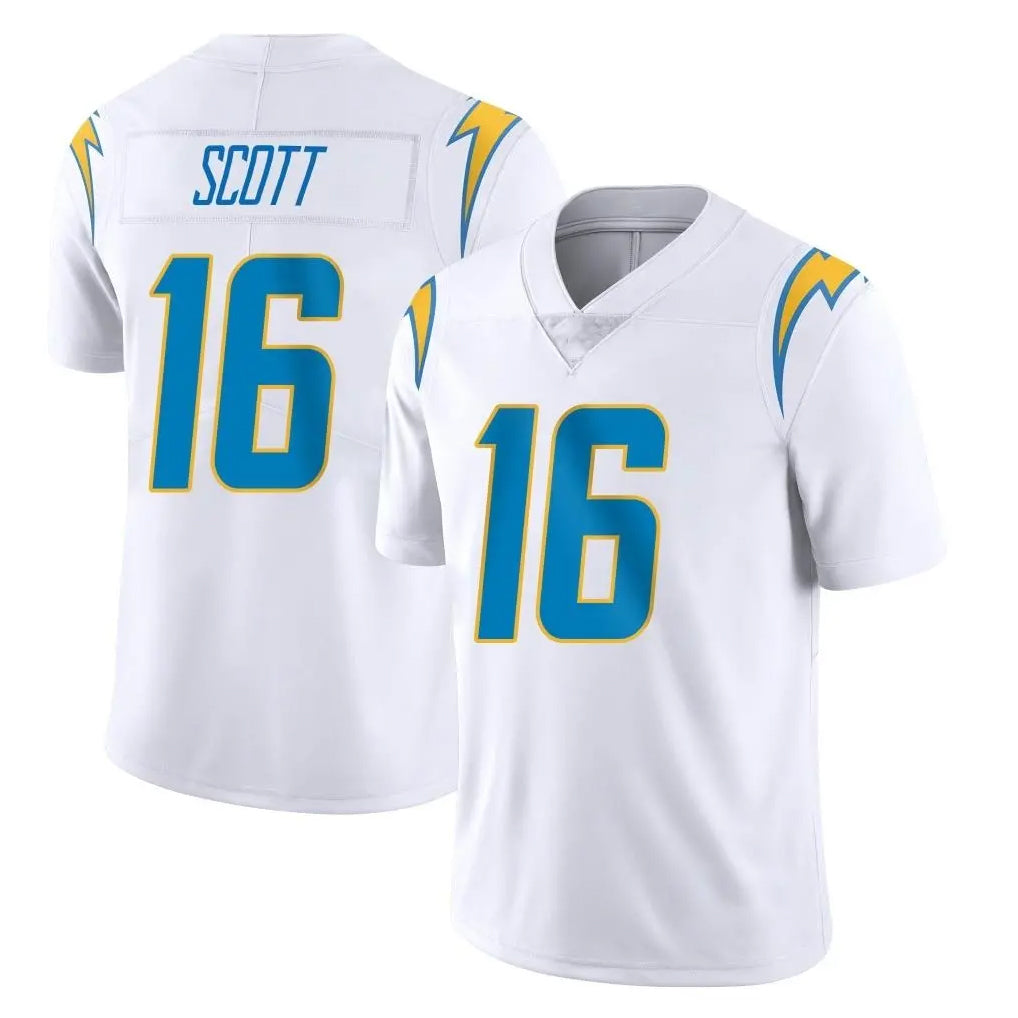 Blackjersey LA.Chargers #16 J.K. Scott Player White Limited Vapor Untouchable Home Game Stitched Jerseys
