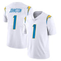 Blackjersey LA.Chargers #1 Quentin Johnston Player White Limited Vapor Untouchable Home Game Stitched Jerseys