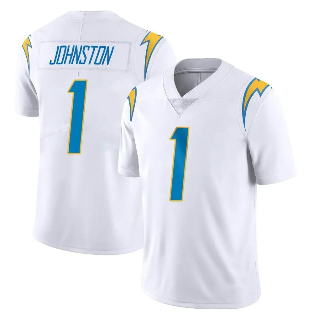 Blackjersey LA.Chargers #1 Quentin Johnston Player White Limited Vapor Untouchable Home Game Stitched Jerseys