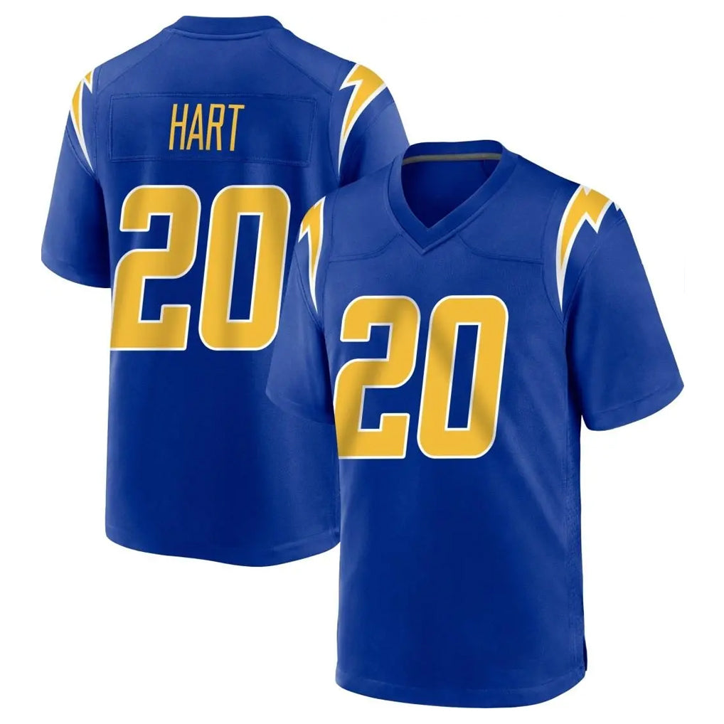 Blackjersey LA.Chargers #20 Cam Hart Player Royal Home Game Stitched Jerseys