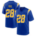 Blackjersey LA.Chargers #28 Kimani Vidal Player Royal Home Game Stitched Jerseys