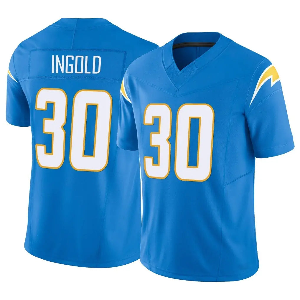 Blackjersey LA.Chargers #30 Alec Ingold Player Blue Limited Vapor F.U.S.E. Home Game Stitched Jerseys
