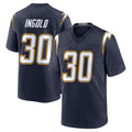 Blackjersey LA.Chargers #30 Alec Ingold Player Navy Alternate Home Game Stitched Jerseys