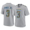 Blackjersey LA.Chargers #3 Derwin James Jr. Player Gray Atmosphere Fashion Home Game Stitched Jerseys