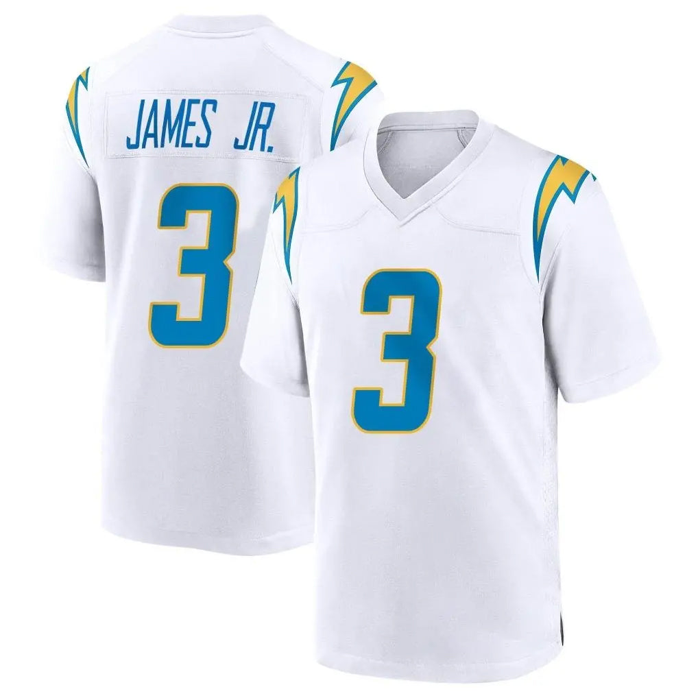 Blackjersey LA.Chargers #3 Derwin James Jr. Player White Home Game Stitched Jerseys