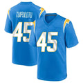 Blackjersey LA.Chargers #45 Tuli Tuipulotu Player Blue Home Game Stitched Jerseys