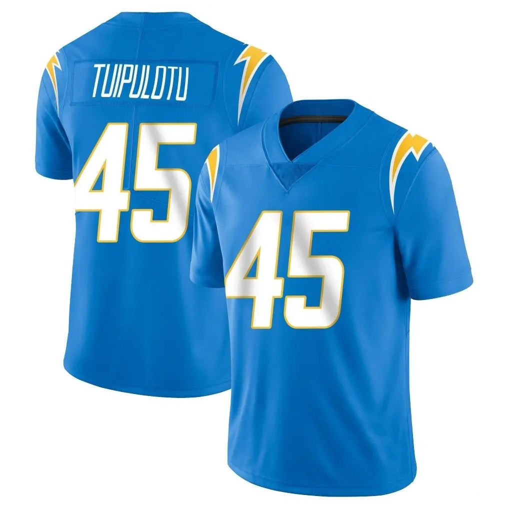 Blackjersey LA.Chargers #45 Tuli Tuipulotu Player Blue Limited Vapor Untouchable Home Game Stitched Jerseys