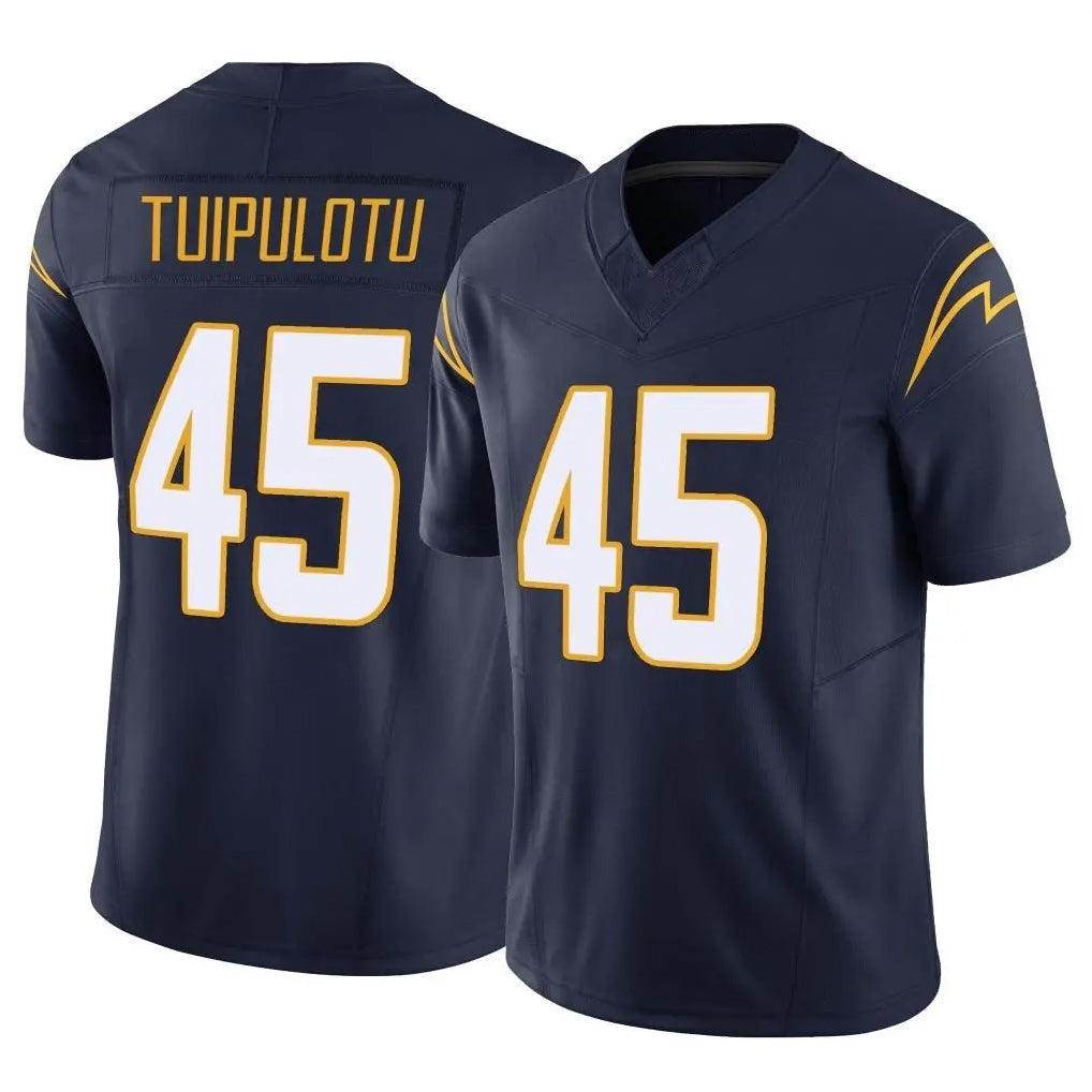 Blackjersey LA.Chargers #45 Tuli Tuipulotu Player Navy Limited Vapor F.U.S.E. Home Game Stitched Jerseys