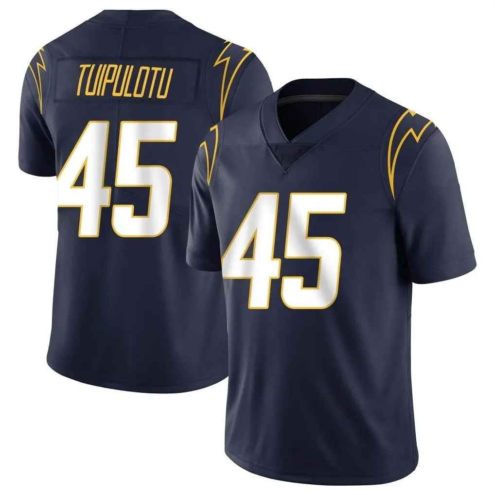 Blackjersey LA.Chargers #45 Tuli Tuipulotu Player Navy Limited Vapor Untouchable Home Game Stitched Jerseys