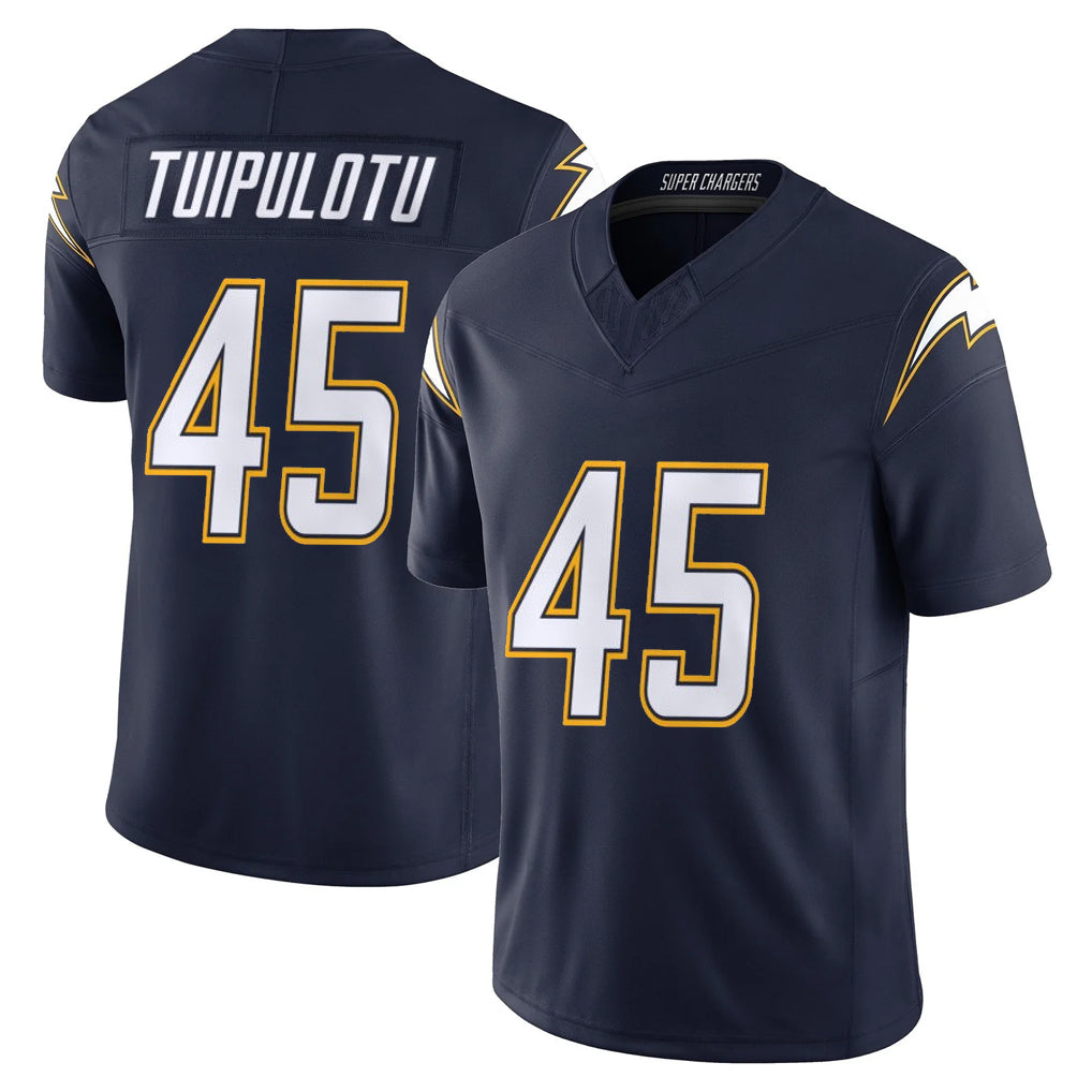 Blackjersey LA.Chargers #45 Tuli Tuipulotu Player Navy Vapor F.U.S.E. Limited Home Game Stitched Jerseys