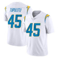 Blackjersey LA.Chargers #45 Tuli Tuipulotu Player White Limited Vapor Untouchable Home Game Stitched Jerseys