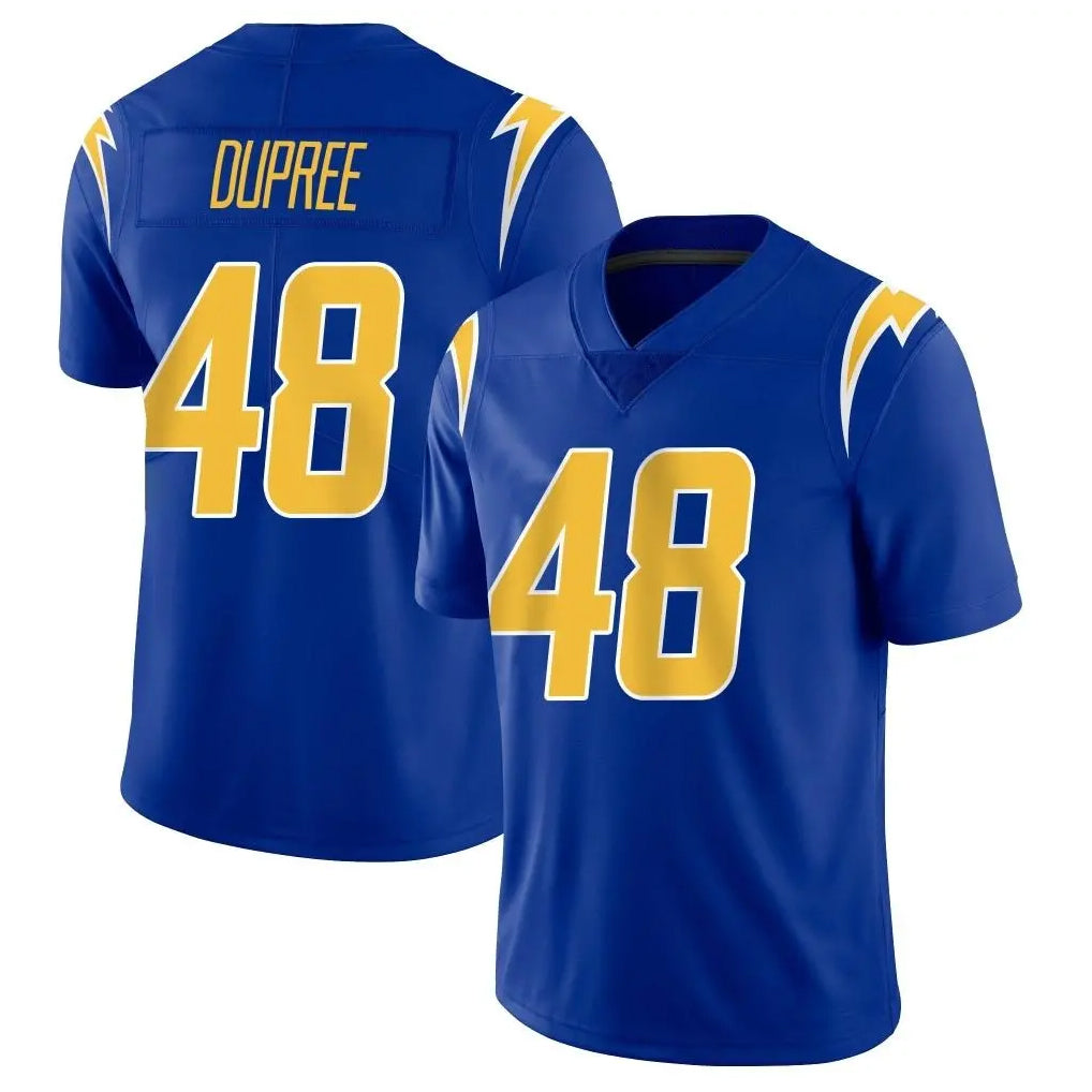 Blackjersey LA.Chargers #48 Bud Dupree Player Royal Limited Vapor Home Game Stitched Jerseys