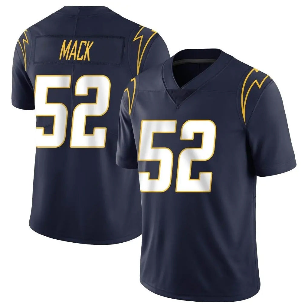 Blackjersey LA.Chargers #52 Khalil Mack Player Navy Limited Vapor Untouchable Home Game Stitched Jerseys