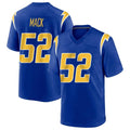 Blackjersey LA.Chargers #52 Khalil Mack Player Royal Home Game Stitched Jerseys