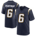 Blackjersey LA.Chargers #6 Denzel Perryman Player Navy Alternate Home Game Stitched Jerseys