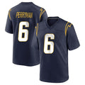 Blackjersey LA.Chargers #6 Denzel Perryman Player Navy Home Game Stitched Jerseys