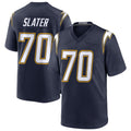 Blackjersey LA.Chargers #70 Rashawn Slater Player Navy Alternate Home Game Stitched Jerseys