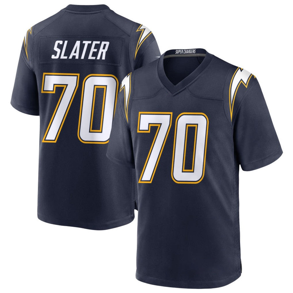 Blackjersey LA.Chargers #70 Rashawn Slater Player Navy Alternate Home Game Stitched Jerseys