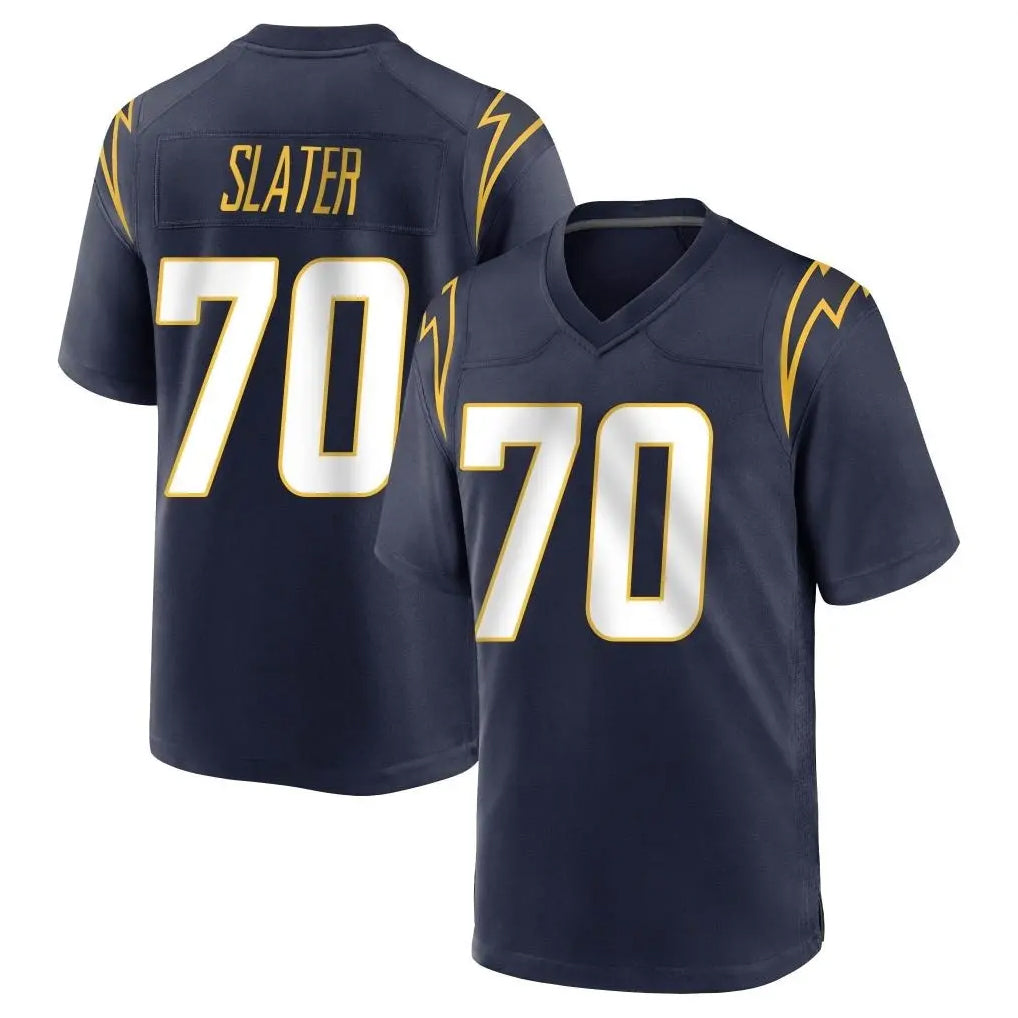 Blackjersey LA.Chargers #70 Rashawn Slater Player Navy Home Game Stitched Jerseys