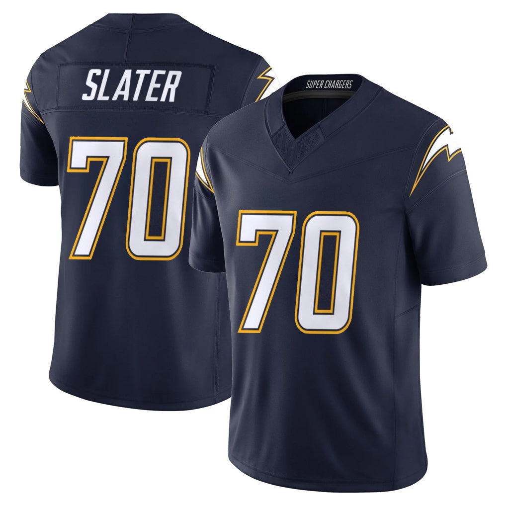 Blackjersey LA.Chargers #70 Rashawn Slater Player Navy Vapor F.U.S.E. Limited Home Game Stitched Jerseys