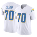 Blackjersey LA.Chargers #70 Rashawn Slater Player White Limited Vapor F.U.S.E. Home Game Stitched Jerseys