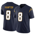 Blackjersey LA.Chargers #8 Omarion Hampton Player Navy Limited Vapor F.U.S.E. Home Game Stitched Jerseys