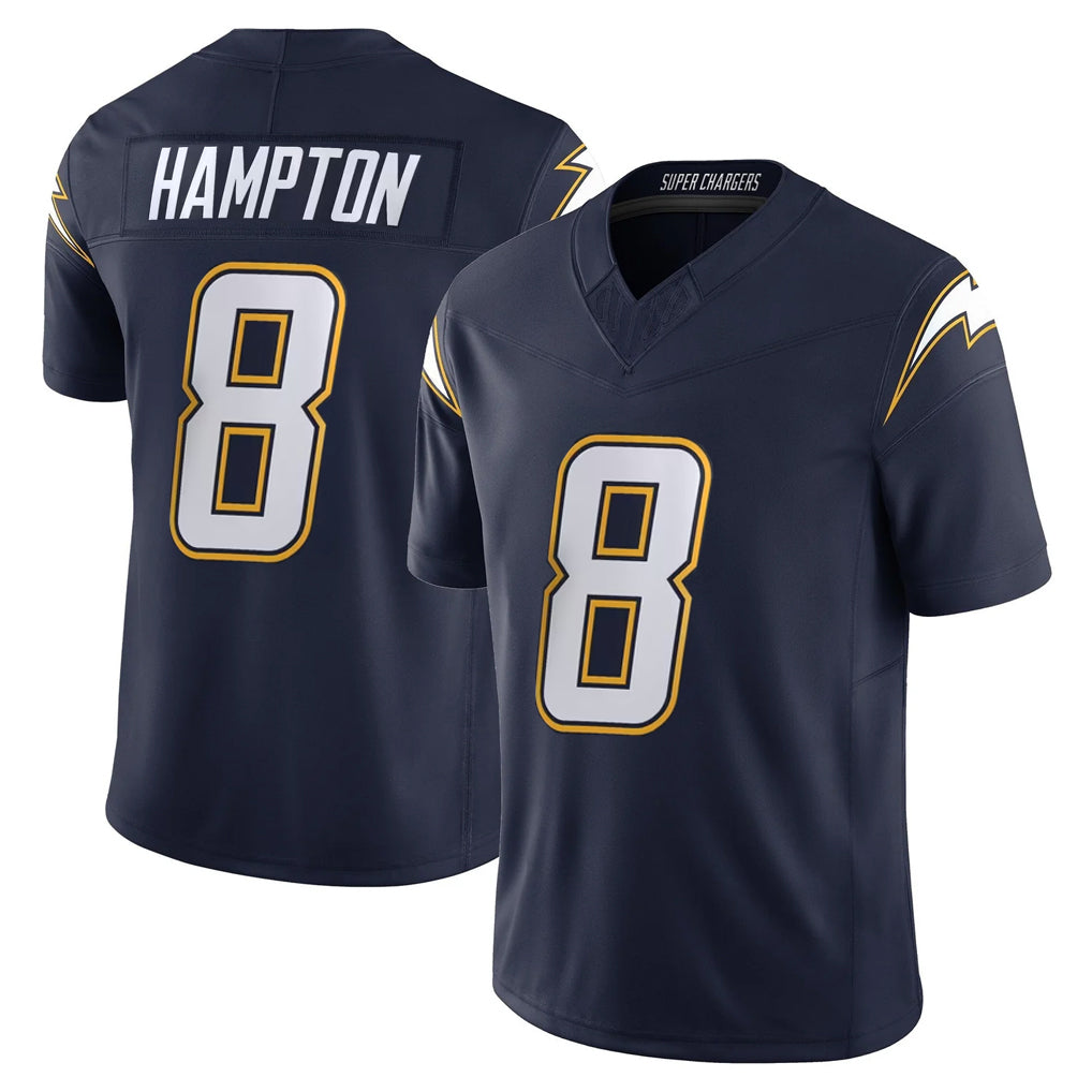 Blackjersey LA.Chargers #8 Omarion Hampton Player Navy Vapor F.U.S.E. Limited Home Game Stitched Jerseys