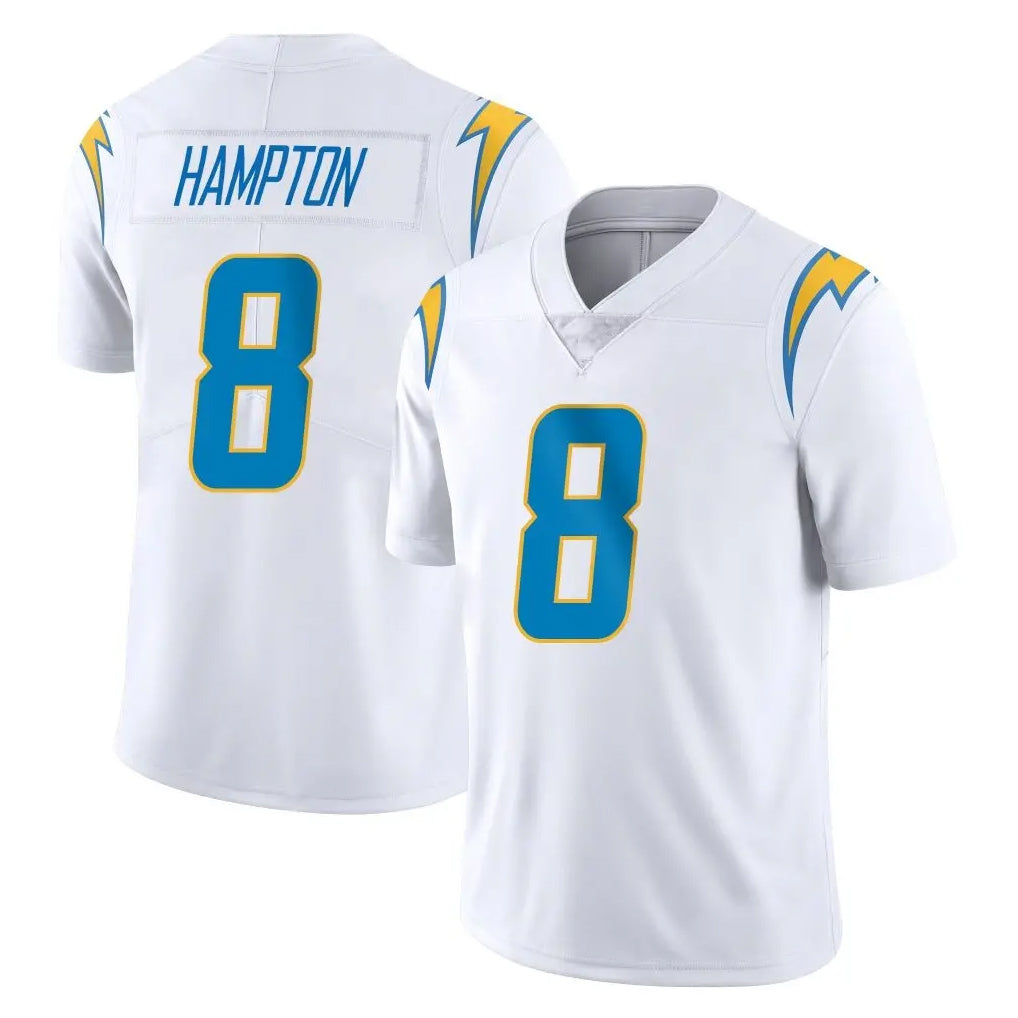 Blackjersey LA.Chargers #8 Omarion Hampton Player White Limited Vapor Untouchable Home Game Stitched Jerseys