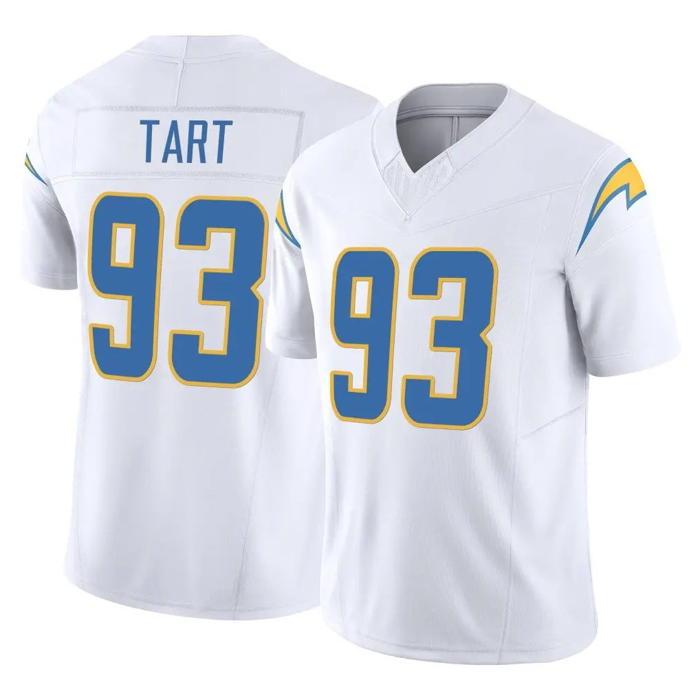 Blackjersey LA.Chargers #93 Teair Tart Player White Limited Vapor F.U.S.E. Home Game Stitched Jerseys