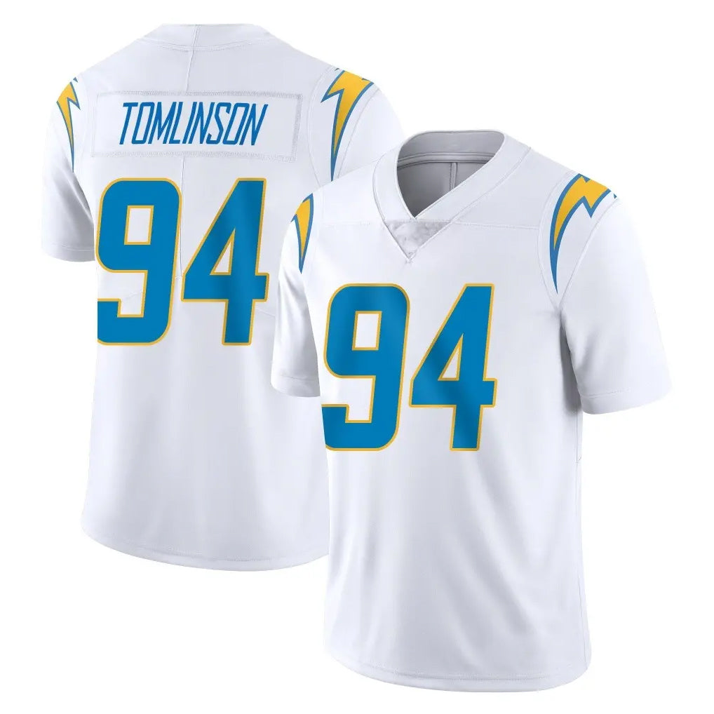 Blackjersey LA.Chargers #94 Dalvin Tomlinson Player White Limited Vapor Untouchable Home Game Stitched Jerseys