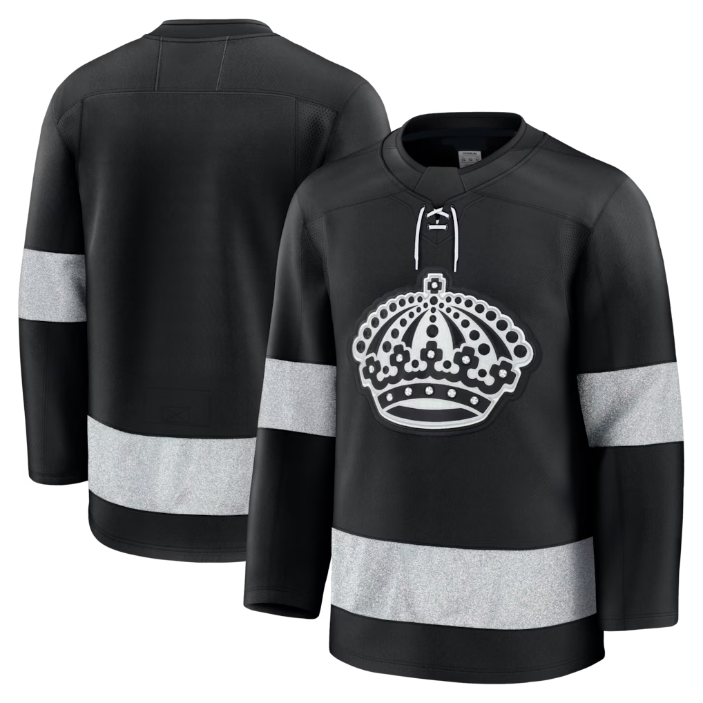 Blackjersey LA.Kings Black Alternate Premium Jerseys