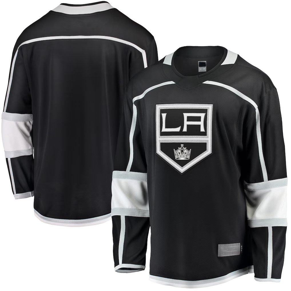 Blackjersey LA.Kings Black Home Breakaway Jerseys