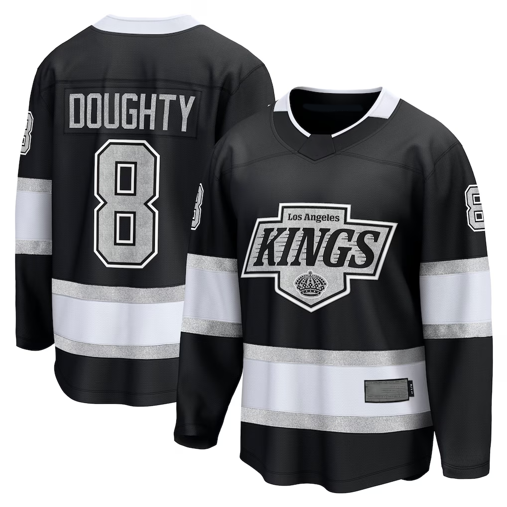 Blackjersey LA.Kings #8 Drew Doughty Black Home Premier Breakaway Player Jerseys