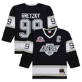 Blackjersey LA.Kings #99 Wayne Gretzky Black 1992-93 Power Play Jerseys