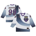 Blackjersey LA.Kings #99 Wayne Gretzky Mitchell & Ness White 1995-96 Power Play Jerseys
