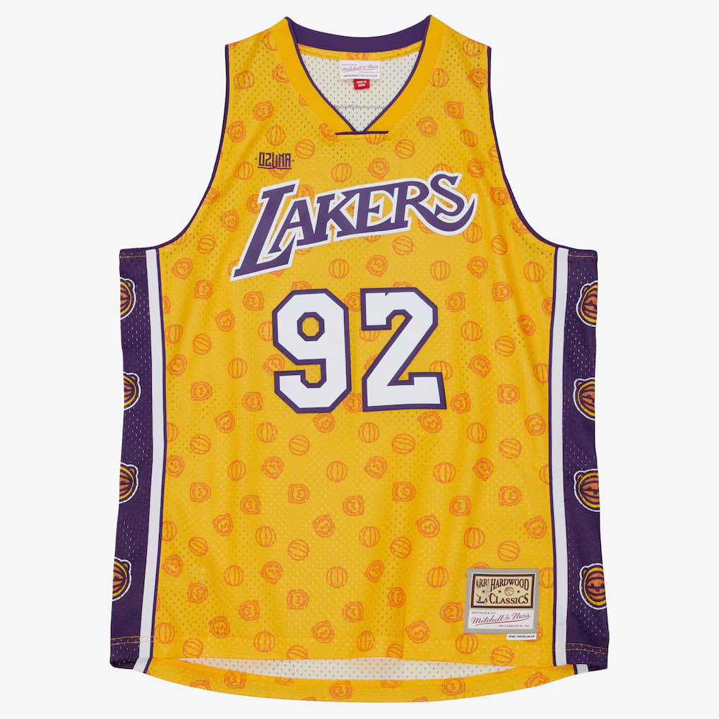 Blackjersey LA.Lakers Mitchell & Ness x Ozuna Swingman Stitched Jerseys